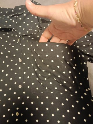 Vestido mujer lunares negro y blanco