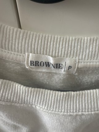 Sudadera Brownie Blanca Talla P