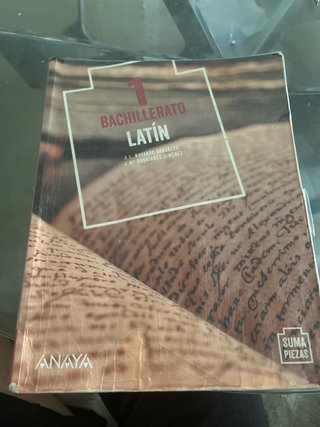 Latín, 1 Bachillerato