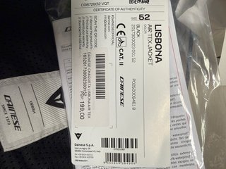 Chaqueta Dainese Lisbona Air Negra