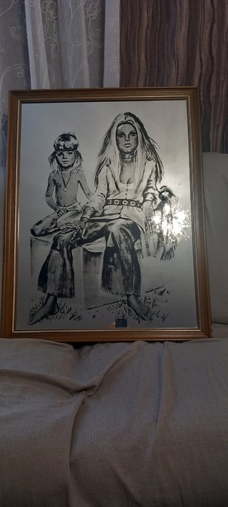 Gran oferta,  cuadro espejo con dibujo