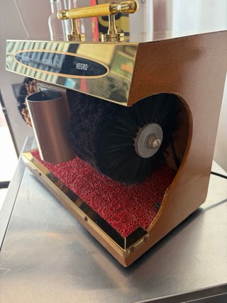 Limpiador de zapatos eléctrico Marrón/Dorado