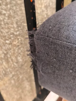 Sofá gris tela barato seminuevo
