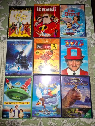 Lote DVDs Infantiles Disney,etc ,con ed.especiales