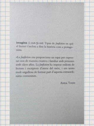 Libro Imagina en catalán Fanfiction