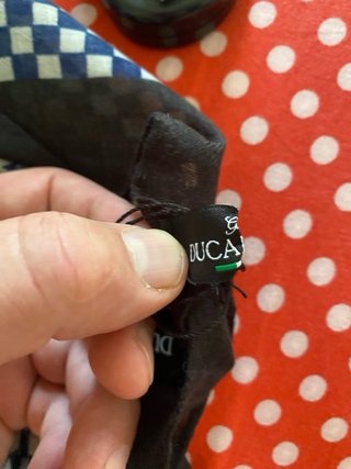 Sciarpa Duca d'Este Uomo Blu e Nera