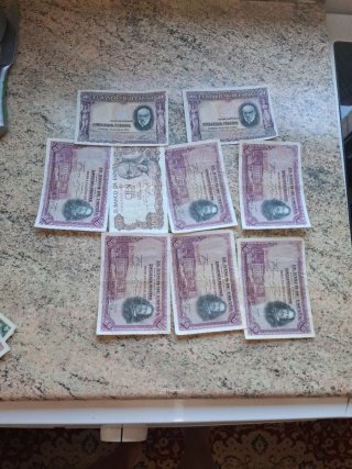 Lote Billetes Antiguos Varios Países
