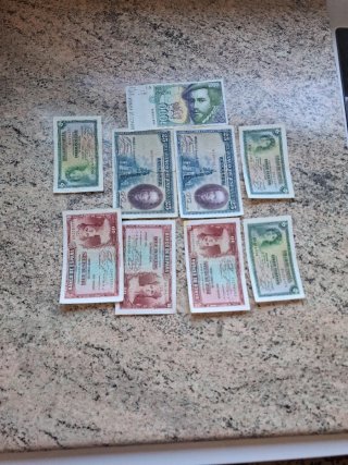 Lote Billetes Antiguos Varios Países