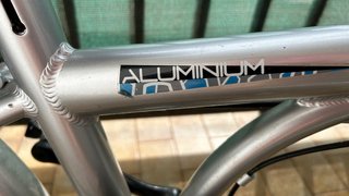 Bicicleta plegable 20 plateada