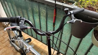 Bicicleta plegable 20 plateada