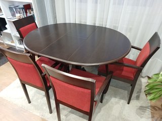 Mesa extensible y 4 sillas salón