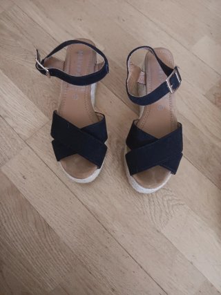 Sandalias MARYPA esparto negras talla 37