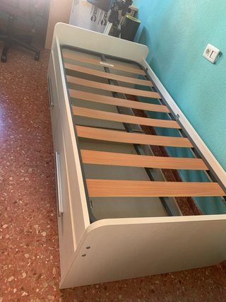 Cama 90x190 con cajones