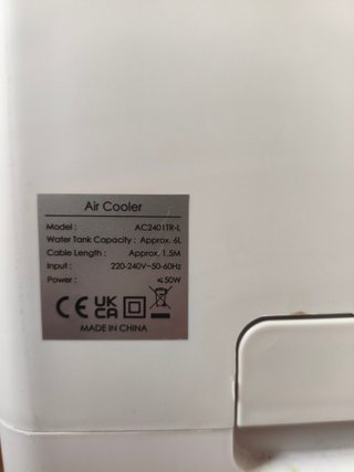 Climatizador Evaporativo Portátil 6L con Mando