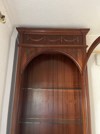 Vitrina antigua madera y cristal