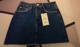 Falda vaquera azul Talla S