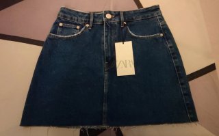 Falda vaquera azul Talla S