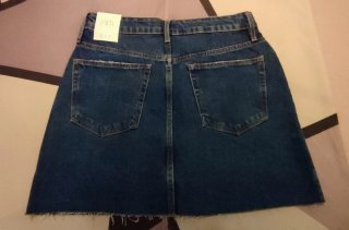 Falda vaquera azul Talla S