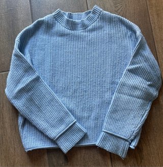 Jersey punto mujer azul