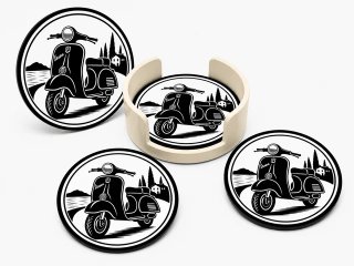 Cartel Luminoso LED Vespa Doble Cara