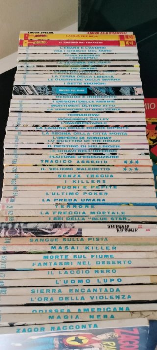 Fumetti Zagor prima e seconda serie