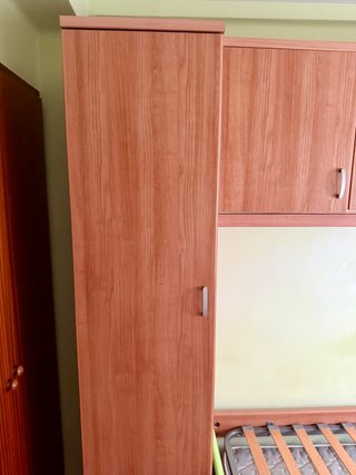 Mueble juvenil con 2 camas, armarios y almacenaje