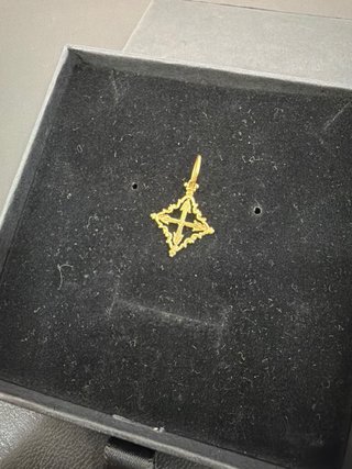Colgante Oro 18k Cruz Mallorquina Mediana