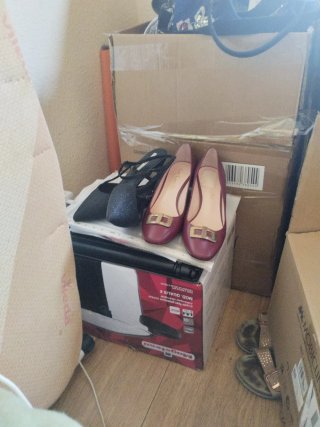 Zapatos de tacón mujer negros y rojos
