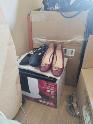 Zapatos de tacón mujer negros y rojos