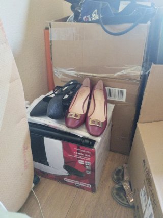 Zapatos de tacón mujer negros y rojos