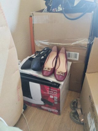 Zapatos de tacón mujer negros y rojos