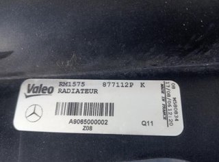 Mercedes a9065000002 radiador agua sprinter 105012