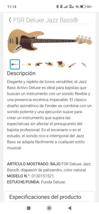 Bajo Fender Jazz Bass