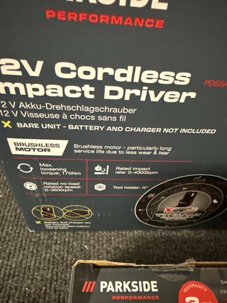 Parkside 12V Taladro de Impacto + Baterías
