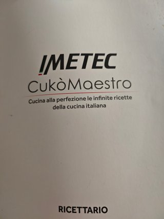 Imetec CukòMaestro con accessori + Ricettario