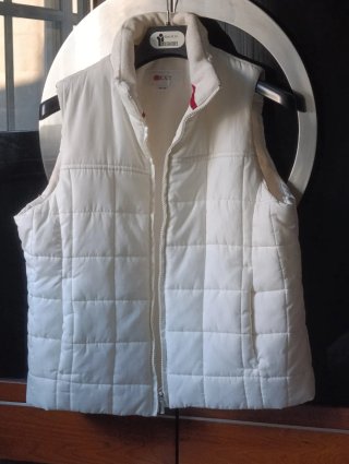 Chaleco plumífero Next blanco Talla M