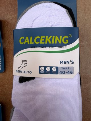 Lote 24 pares calcetines hombre 40-46 algodón