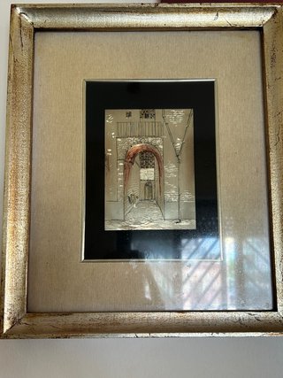 Quadro Vintage Lamina Argento