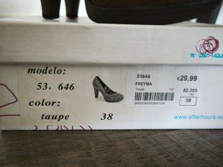 Zapatos de tacón marrones T38