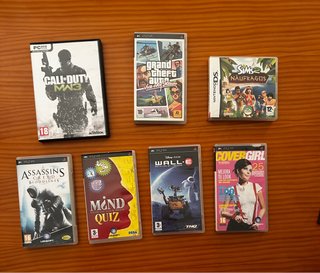 Lote Juegos PC, PSP y DS, Precios en descripción