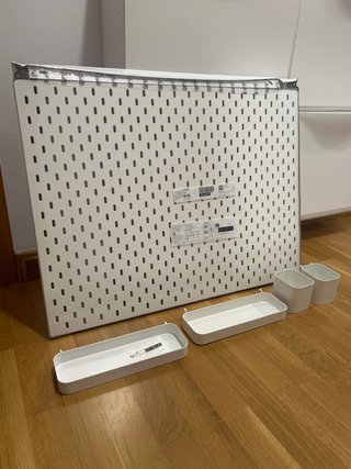 Panel perforado y accesorios IKEA