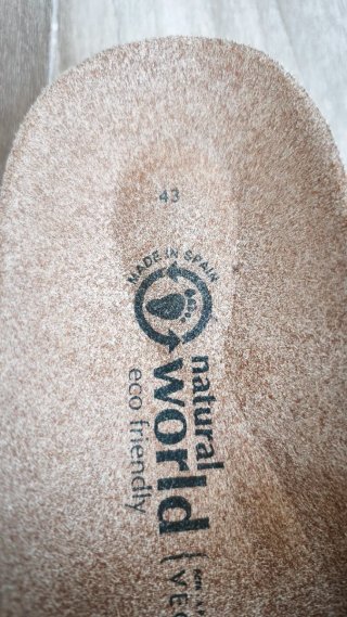 Sandalias Natural World Unisex Talla 43 Naranja