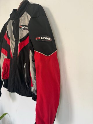 Chaqueta Moto Levior Negra Roja Talla L