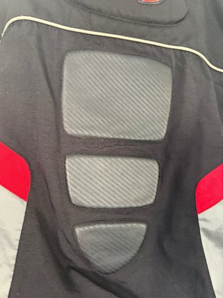 Chaqueta Moto Levior Negra Roja Talla L