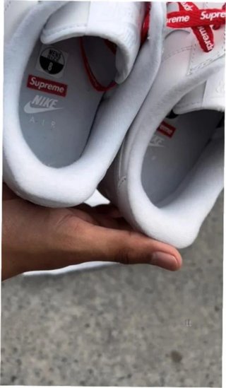Nike Air Force 1 Low Supreme Blanco Talla 40