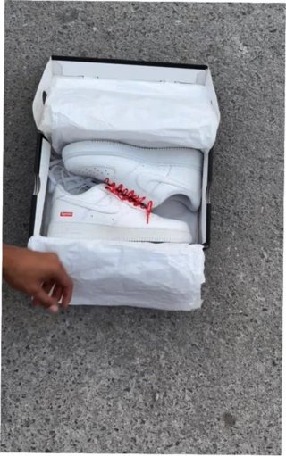 Nike Air Force 1 Low Supreme Blanco Talla 40