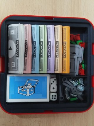 Juego Monopoly GO Portátil Rojo
