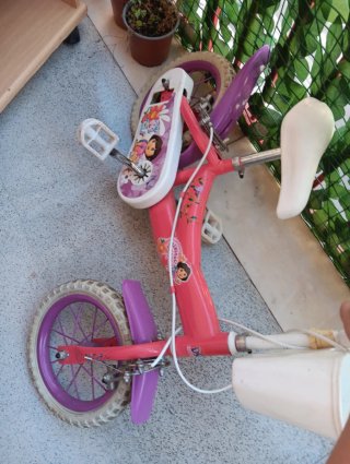 Bicicleta Dora la Exploradora Niña Rosa