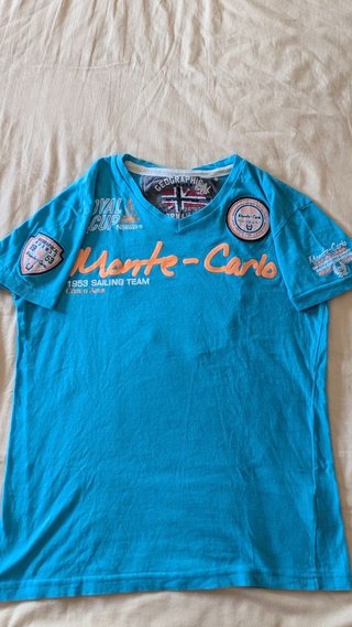 Camiseta Geographical Norway Talla 16A Turquesa