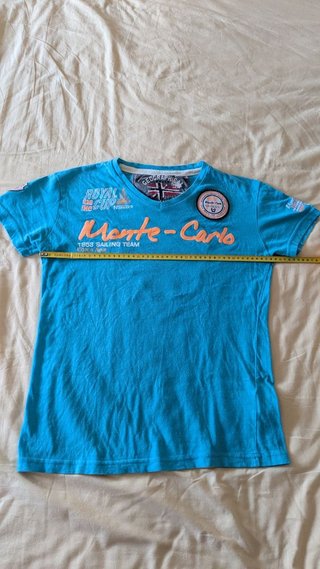 Camiseta Geographical Norway Talla 16A Turquesa